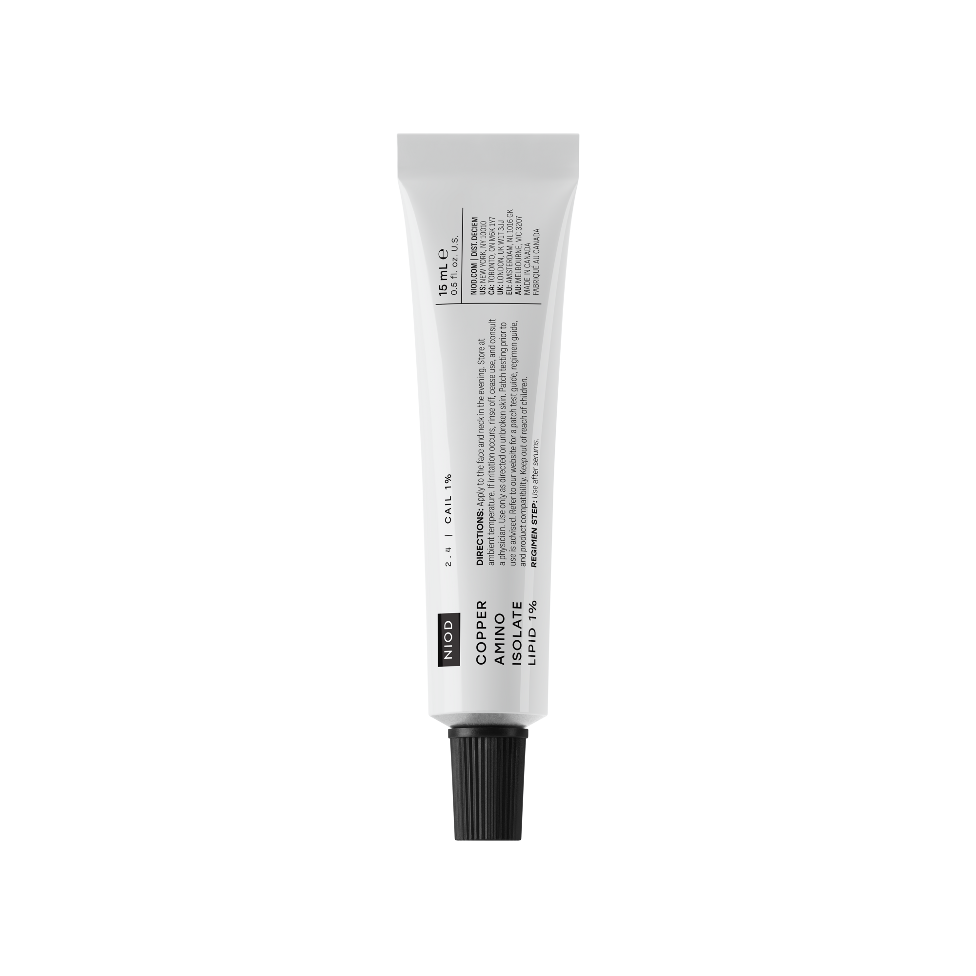 NIOD Copper Amino Isolate Lipid 1% 15 mL tube